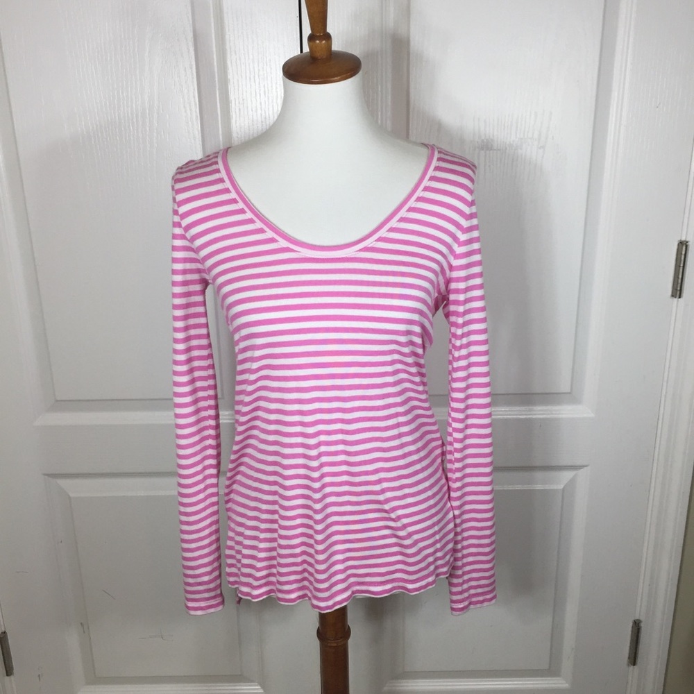 Banana Republic striped high low hem Top